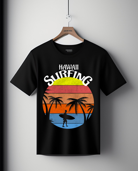 Hawaii surfing t-shirt